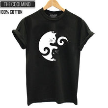 Load image into Gallery viewer, Ying yang Cat Tshirt