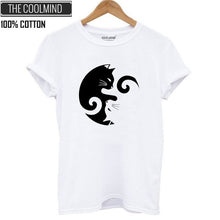 Load image into Gallery viewer, Ying yang Cat Tshirt