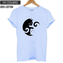 Load image into Gallery viewer, Ying yang Cat Tshirt
