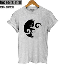 Load image into Gallery viewer, Ying yang Cat Tshirt