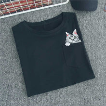 Load image into Gallery viewer, Pocket Cat T shirt