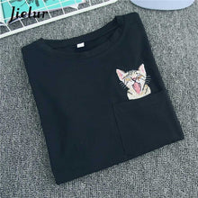 Load image into Gallery viewer, Pocket Cat T shirt