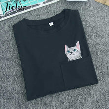Load image into Gallery viewer, Pocket Cat T shirt
