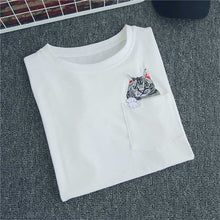 Load image into Gallery viewer, Pocket Cat T shirt