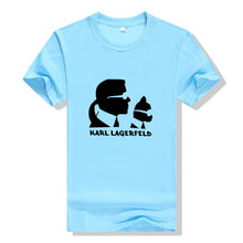 Load image into Gallery viewer, Karl Lagerfeld T Shirt women Unisex couple clothes graphic tees cat animal print Vogue bts tshirt femme streetwear korean style