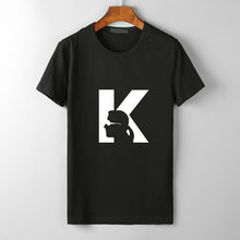 Load image into Gallery viewer, Karl Lagerfeld T Shirt women Unisex couple clothes graphic tees cat animal print Vogue bts tshirt femme streetwear korean style